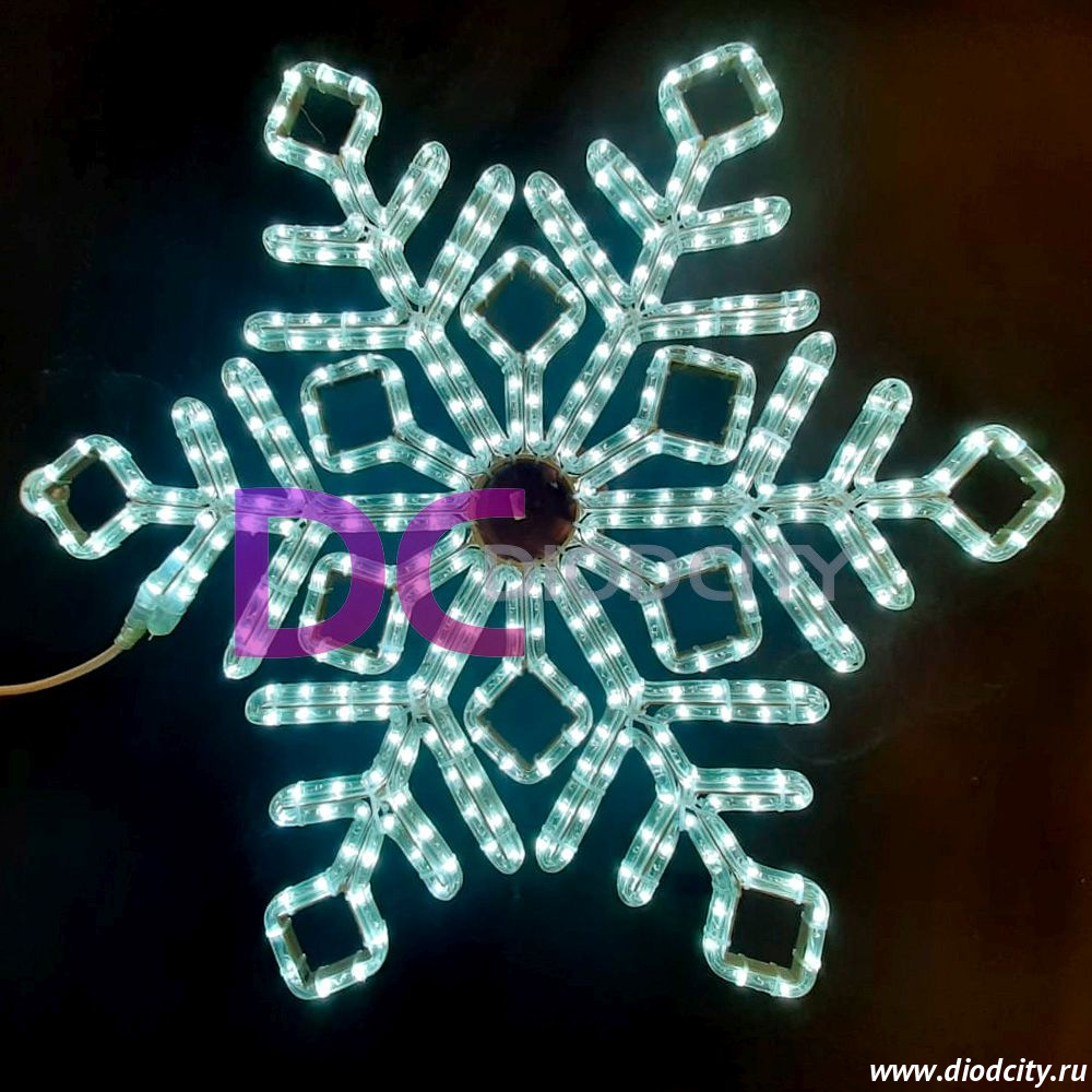 Светодиодная снежинка Премиум холодная белая