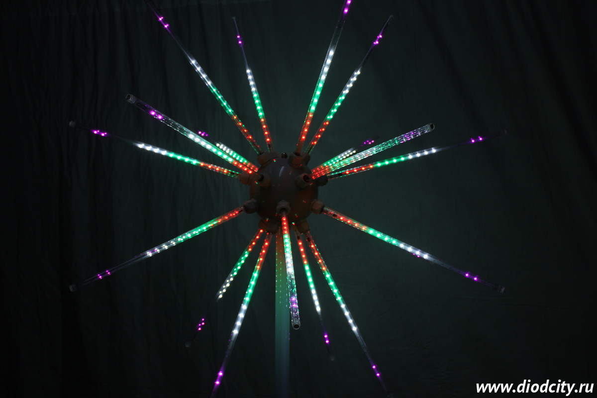 Светодиодный фейерверк "МиниШар", 1.20 х 2 м, мульти