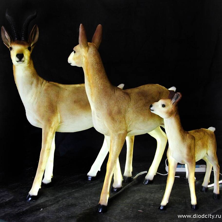 Объемная фигура из стекловолокна "Антилопы"