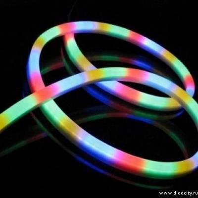 Гибкий неон - LED NEON FLEX,мультиколор, 16 * 26 мм, 4 жилы, 3 канала