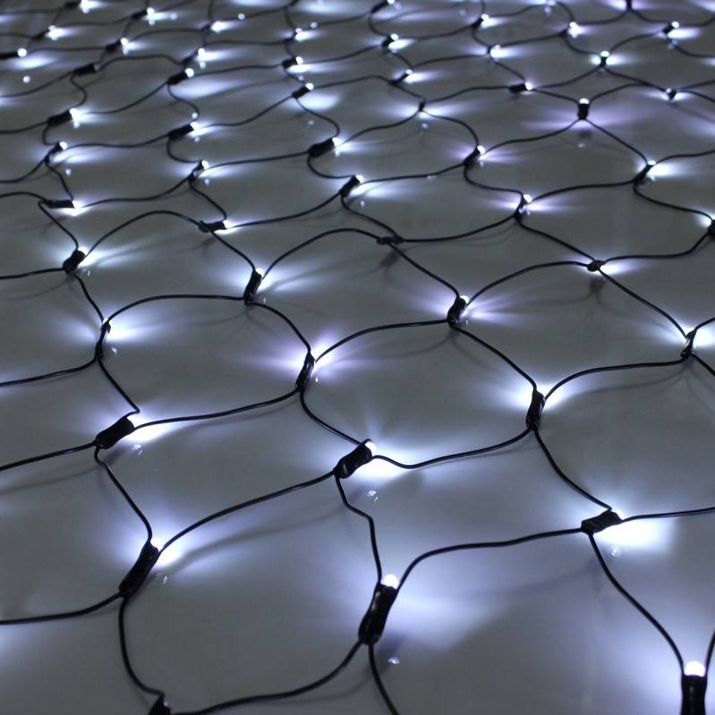 Гирлянда сеть 2х1,5 мерцающая, белая