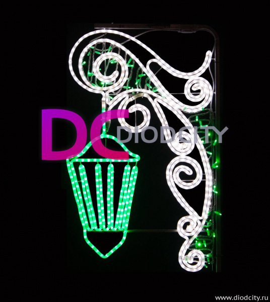 Светодиодная консоль "Фонарь", 110х60х3 см Светодиодная консоль "Фонарь", 110х60х3 см