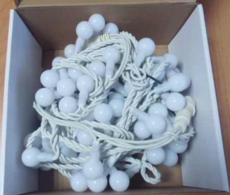 Гирлянда "Мультишарики", длина 15 м, D - 25 мм, белый