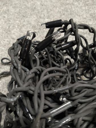 Гирлянда - бахрома  4.8 х 0.6м, желтые диоды, мерцающая