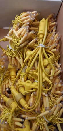 Светодиодный занавес "Дождь", 2 х 3м  желтые диоды IP65