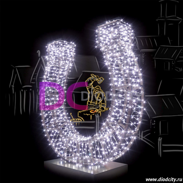 Гирлянда-нить Стринг Лайт, мерцающая, 10м, провод прозрачный,цвет белый