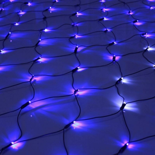 Гирлянда сеть 2х2 мерцающая, синяя
