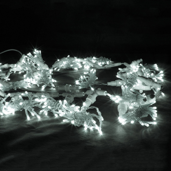 Светодиодный занавес "Дождь", 2 х 1.5м. белые диоды