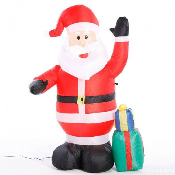 Фигура надувная "Дед Мороз с подарками" 1.2м