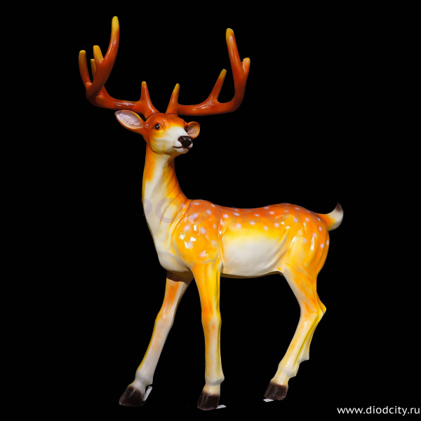 Объемная фигура из стекловолокна "Олень", 185*156*85 см, 24 В