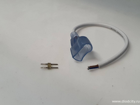 30 см силовой шнур для подключения неона BIG SIZE 12х25мм-24V