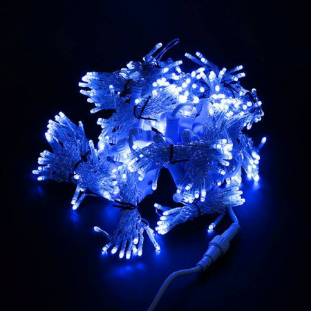 Светодиодный занавес "Дождь", 2 х 3м, синие диоды, мерцающий