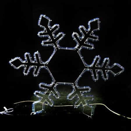 Светодиодная  Снежинка 75 * 75 см, синяя