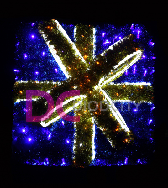 Световая фигура "Подарок с бантом" 50*40*40 см