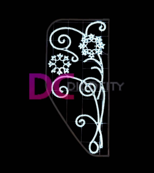 Светодиодная консоль "Снежные узоры" 180х80 см Светодиодная консоль "Снежные узоры" 180х80 см