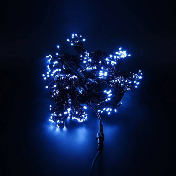 Светодиодный занавес "Дождь", 2 х 1.5м. синие  диоды