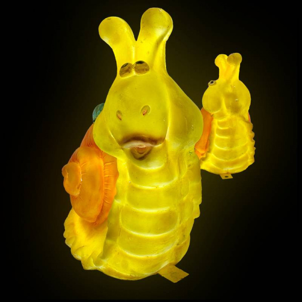 Объемная фигура из стекловолокна "Улитка с жучком", 45*22*42 см, 24 В