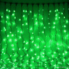 Светодиодный занавес "Дождь", 2 х 3м. зеленые  диоды