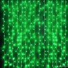 Световой занавес "Дождь" 2*3м, зеленые диоды, провод каучук