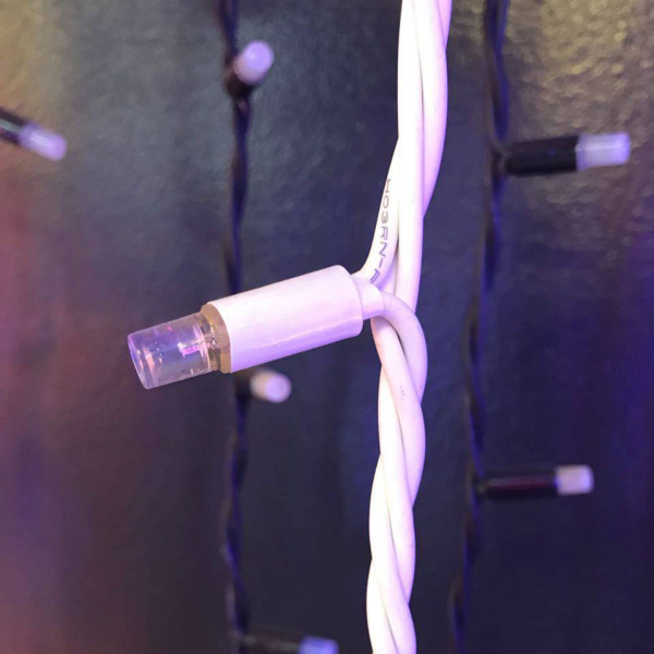 Световой занавес "Дождь" 2*3м, желтые диоды, провод каучук