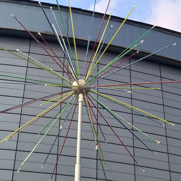 Светодиодный фейерверк "Шар" 4 х 4 м, мульти, 48 лучей