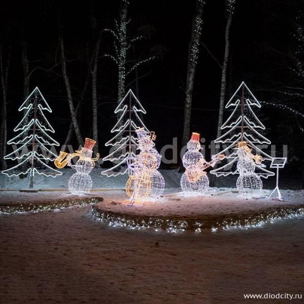 «Снеговики - музыканты», высота 2,1