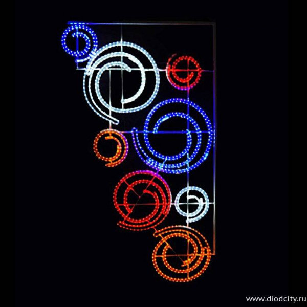 Световая консоль "Зимний узор" 200*120 см Световая консоль "Зимний узор" 200*120 см