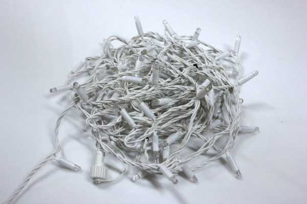 Гирлянда нить Стринг Лайт мерцающая 24V, длина 20м, белая