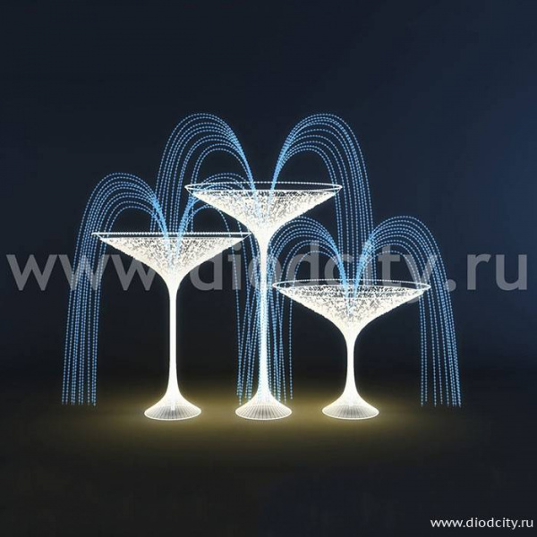 Световой фонтан «Мартини»