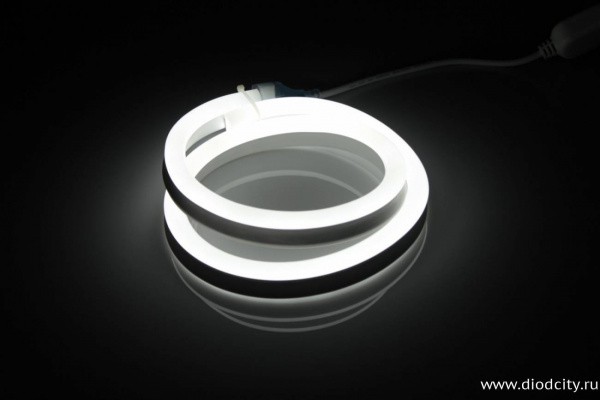 Гибкий неон 24V-2835-120P-big size, размер 12*25мм, белый