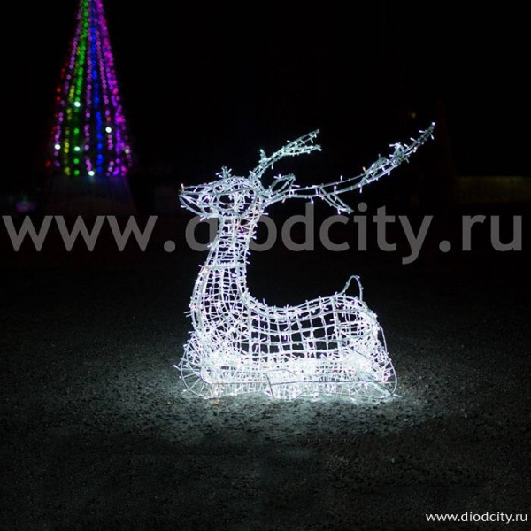 Световая фигура олень «Купидон», высота 1.2 метра