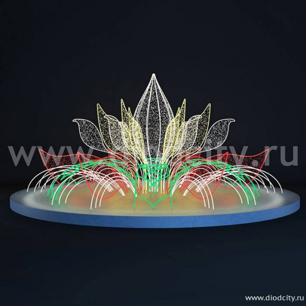 Световой фонтан «Лотос»