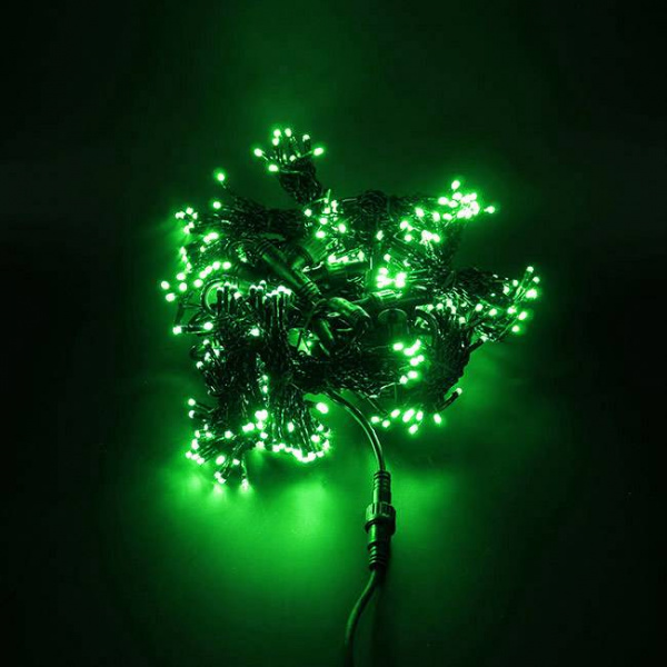 Светодиодный мерцающий занавес "Дождь", IP65, 2x3м, зеленый Светодиодный мерцающий занавес "Дождь", IP65, 2x3м, зеленый