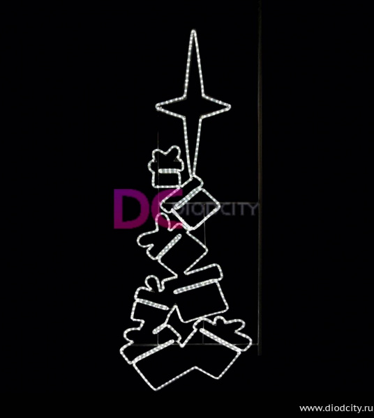 Светодиодная консоль "Подарки" 170*108 см Светодиодная консоль "Подарки" 170*108 см