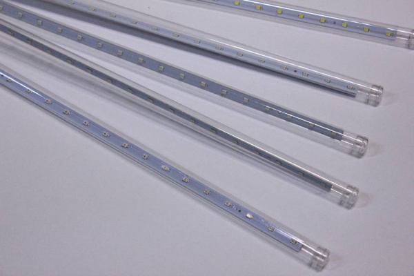 Гирлянда "Тающие сосульки", 10 шт х 50 см, цвет синий