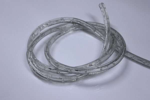 Светодиодный дюралайт - фиксинг  круглый, 13мм, теплый белый