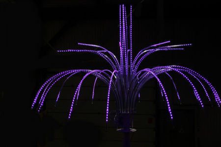 Светодиодный фейерверк "Двойной фонтан Магнолия" D - 2.8м, 35 лучей