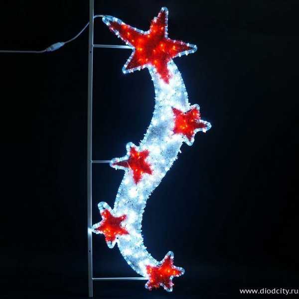 Световая консоль " Звездный путь" 120 см, бело-красный цвет