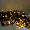 Гирлянда - бахрома  3 х 0.7м, желтые диоды, мерцающая