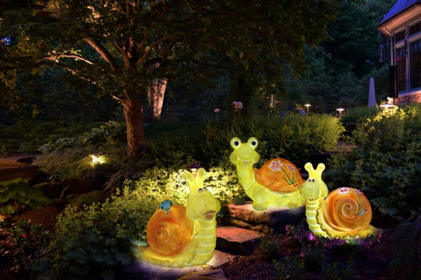 Объемная фигура из стекловолокна "Черепашка", 40*35*30 см, 24 В