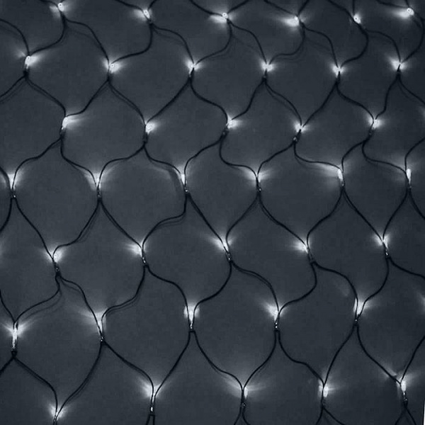 Гирлянда - сеть светодиодная 2 х 4м, белая, провод каучук. IP 65