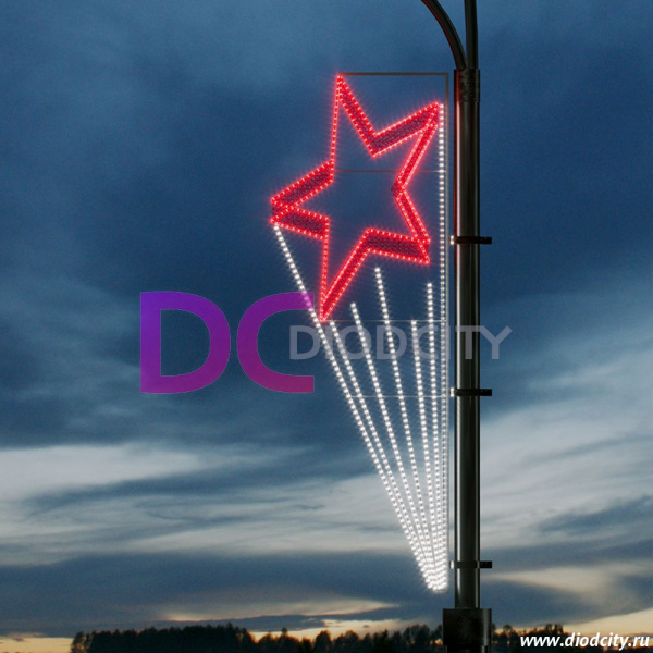Световая консоль " Звезда метеор №2" 266*91 см Световая консоль " Звезда метеор №2" 266*91 см