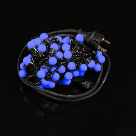 Гирлянда "Мультишарики - мини", длина 10 м, цвет  синий