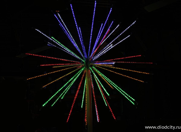 Светодиодный фейерверк "Шар" 5 х 5 м, мульти