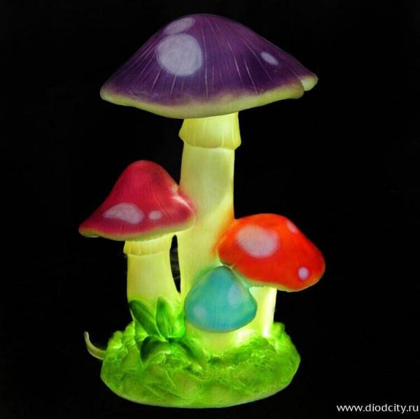 Объемная фигура из стекловолокна "Грибы маленькие"