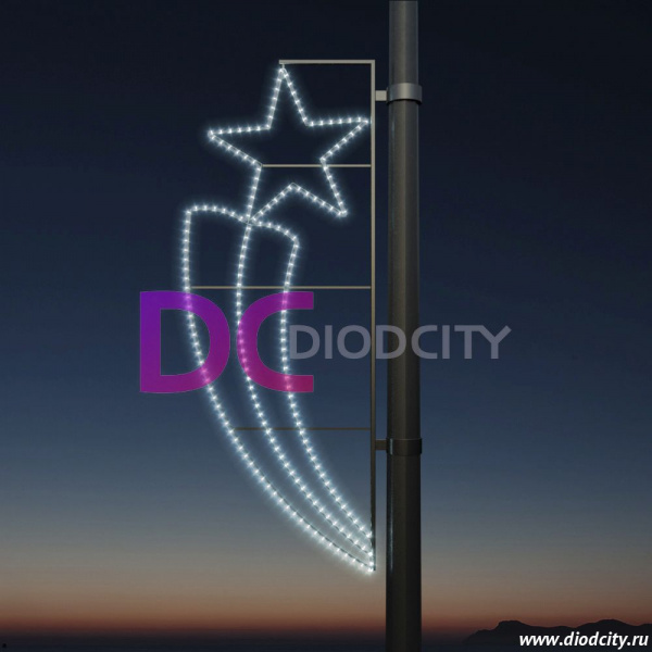 Световая консоль "Факел" 160*65 см белая Световая консоль "Факел" 160*65 см белая