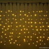 Светодиодный мерцающий занавес "Дождь", IP65, 2x1.5м, желтый