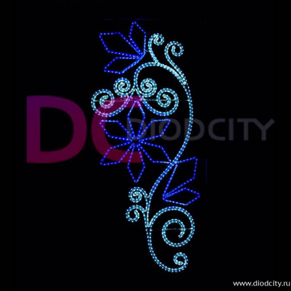 Светодиодная консоль "Русские самоцветы", 200х100 см Светодиодная консоль "Русские самоцветы", 200х100 см