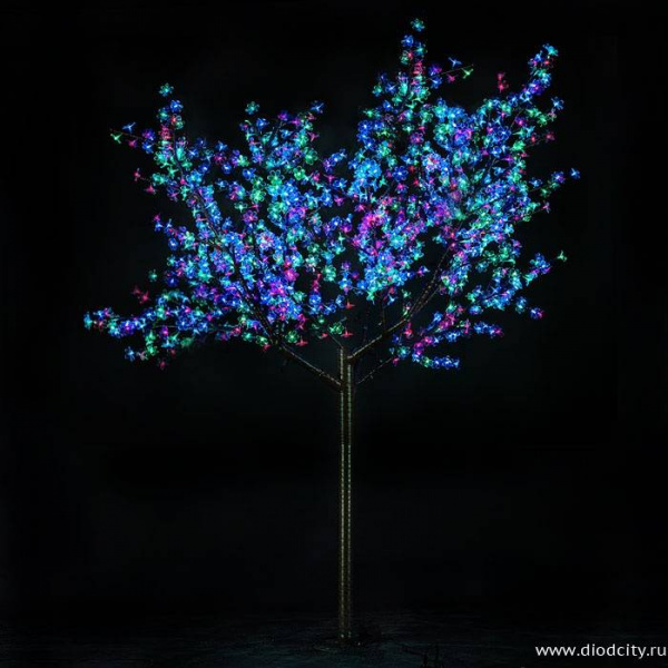 Светодиодное дерево"Сакура" 2.5 х 2.0м, RGB