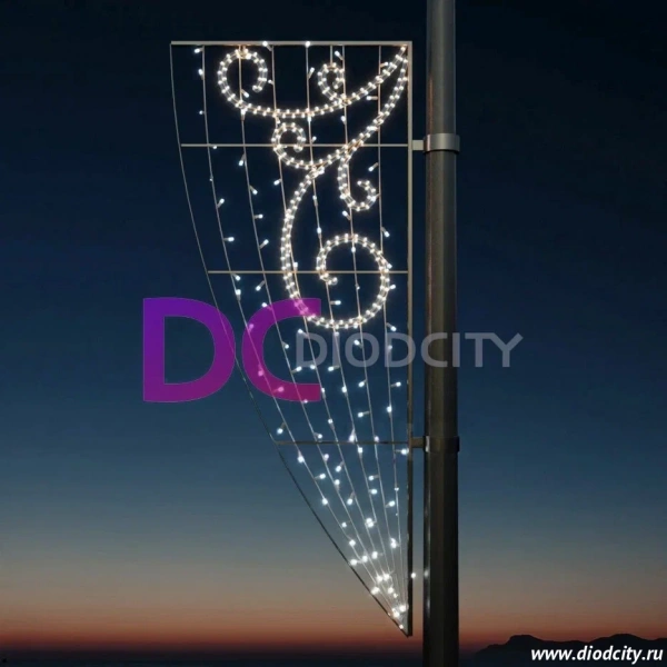 Светодиодная консоль " Метель" 183*74 см  Светодиодная консоль " Метель" 183*74 см